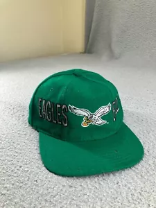 Vintage 90's Philadelphia Eagles Starter Snapback Hat Kelly Green Team NFL Wool - Bild 1 von 19