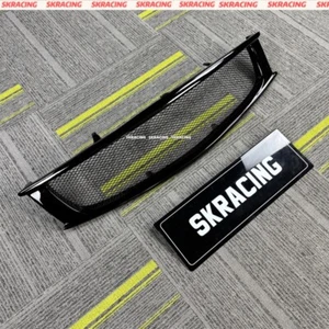For 2008-2013 Infiniti G37 Coupe Type AC Gloss Black FRP Front Mesh Grill Grille - Picture 1 of 11