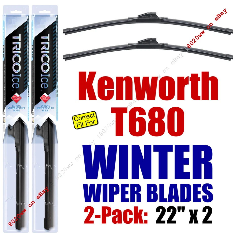 Limpiaparabrisas INVIERNO 2pk Super-Premium se adapta 2013+ Kenworth T680 - 35220x2 Foto 1 de 1