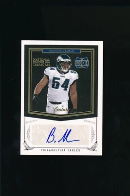 2010 Panini National Treasures Century Gold #208 Brandon Graham Auto 25/25 RC - Image 1 of 2
