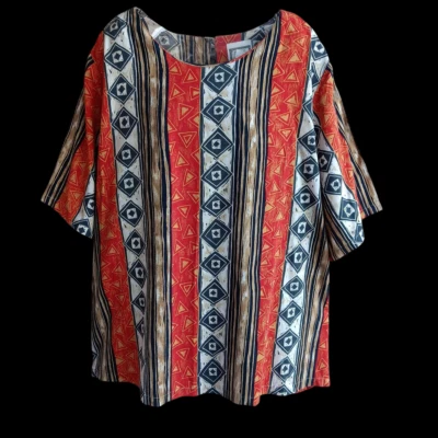 Stylish Vintage My Pieces Womens Short Sleeves Blouse Effortless Casual Fashion - Image 1 of 4