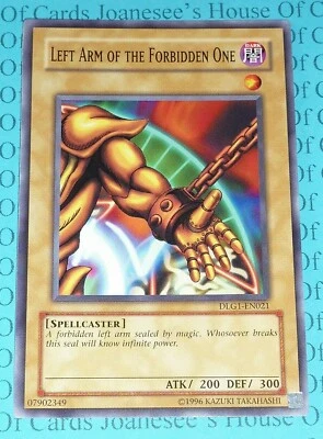 Left Arm of the Forbidden One DLG1-EN021 Common Yu-Gi-Oh Card Mint/NMint  - Image 1 of 3