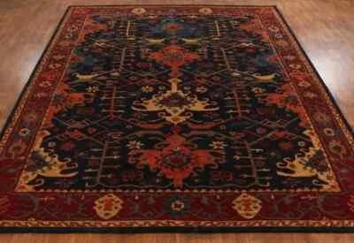 Channing Blue Oriental Style Rug – Hand-Tufted 100% Wool Area Rug - Image 1 of 4