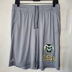 Colorado State University CSU Shorts Shorts Men'sLarge Grey Pockets  - Picture 1 of 10