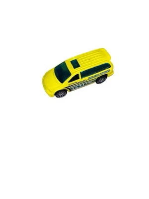 2009 HOT WHEELS DODGE CARAVAN HW CITY WORKS TAXI YELLOW 1:64 DIECAST 3" CAB VAN - Image 1 of 3