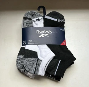 Nuevos Calcetines Reebok Para Hombre 6 Pares Calcetines Corte Bajo Negros, Blancos y Grises Atléticos Informales - Imagen 1 de 12