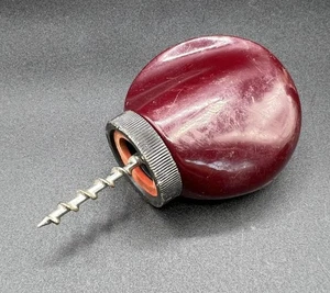 Vintage Bakelit Weinflaschenöffner, Made In Hong Kong - Bild 1 von 9