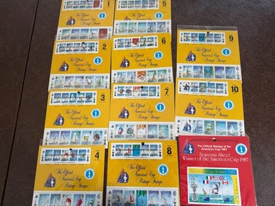 The Official America's Cup 1987 Postage Stamp Collection + Stamp Book - Изображение 1 из 2