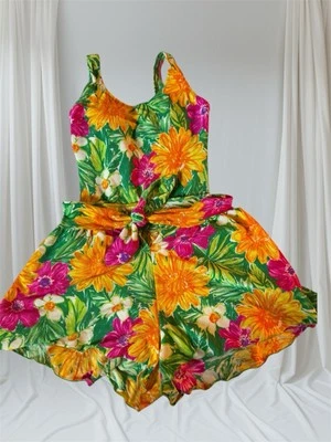 Traje de baño de colección talla XS/S color flor ráfaga traje de baño con pantalones cortos amarillo brillante Foto 1 de 4