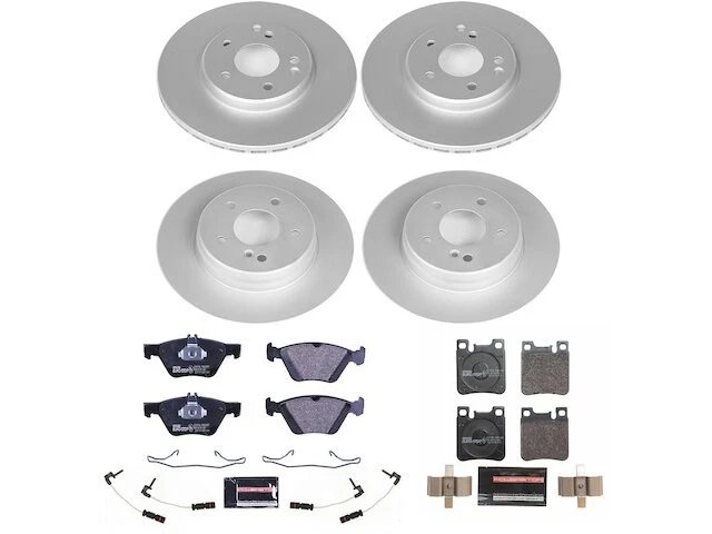 Kit de pastillas de freno y rotor delanteras y traseras para Mercedes CLK320 RP561WX 1998-1999 Foto 1 de 1