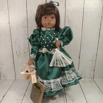 (Nuevo) Seymour Mann Connoisseur "Kimberly" Porcelana Muñeca Colección Ébano  Foto 1 de 4