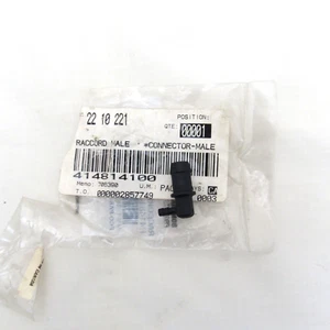 NOS Ski Doo OEM Oil Line Hose Male Connector Elbow L Fitting 414814100 - Picture 1 of 3