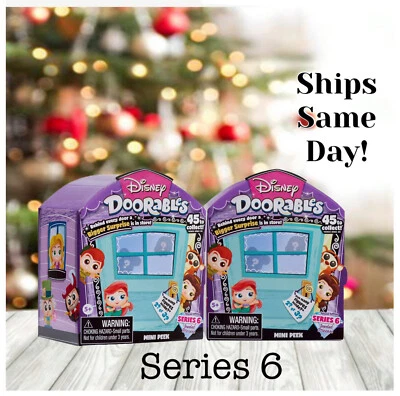 Set of 2 Disney Doorables Series 6 Mini Peek Packs Jeweled Princess Figures NEW - Image 1 of 4