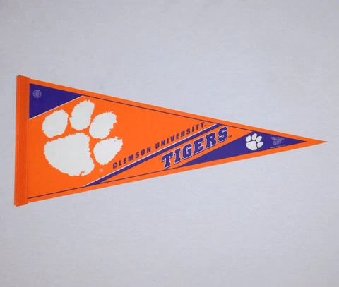 CLEMSON UNIVERSITY TIGERS College NCAA WinCraft Full Size Pennant Banner Cover