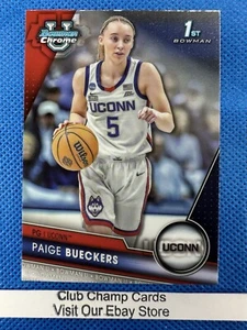 2024 #90 Paige Bueckers Bowman Chrome Basketball Base Card UConn Huskies - Bild 1 von 2