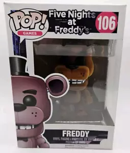 Funko Pop! FREDDY Flocked #106 Five Nights at Freddy's FNAF **KARTON BESCHÄDIGT* - Bild 1 von 8