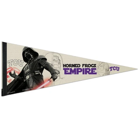 TCU HORNED FROGS STAR WARS DARTH VADER PREMIUM FELT PENNANT 12"x30" WINCRAFT Cover