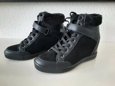 Guess Boots, Bootis, Keilboots, Wildleder, Schwarz, Gr.38 Nagelneu!!  - Bild 1 von 4