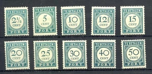 CURACAO-1948/49-POSTAGE DUE -# P 34/43 - CV €350- * MH - XF - Picture 1 of 1