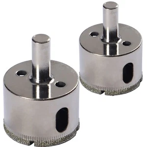 2 Pack 1-3/4 inch Diamond Hole Saw Tiles Glass Drill Bit Quartz Marble Granite - Picture 1 of 7