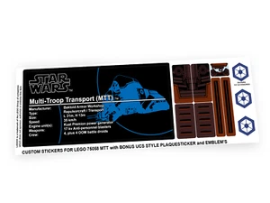 Custom stickers for Star Wars Set 75058 MTT with Bonus! - Picture 1 of 4