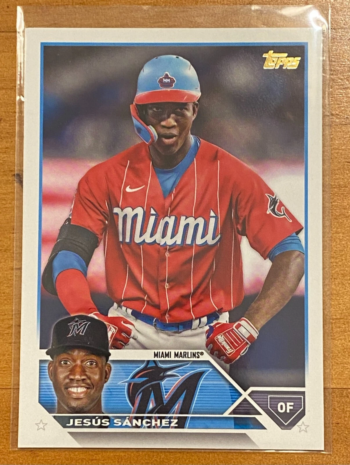 Jesus Sanchez 2023 Topps Series 1 Golden Mirror SSP Image Photo Variation #44