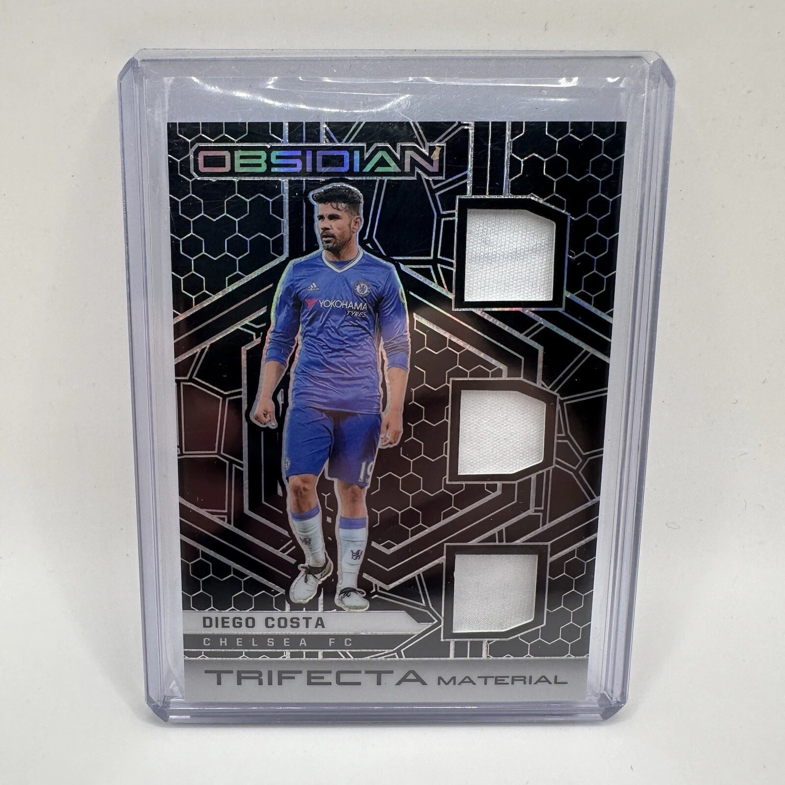 Diego Costa 2021-22 Panini Obsidian Trifecta Material /149 Chelsea Atletico