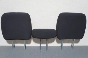 2009-2018 DODGE RAM 1500 OEM REAR BACK SEAT HEAD REST HEADRESTS SET BLACK CLOTH - Picture 1 of 4