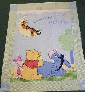 Disney Winnie the Pooh, Piglet, Tigger and Eeyore Quilt Fabric Panel 100% Cotton - Picture 1 of 4