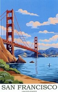 San Francisco, Kalifornien, Golden Gate Bridge --neue Postkarte - Bild 1 von 2