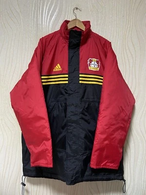 BAYER LEVERKUSEN 1998 2000 FOOTBALL SOCCER COAT PUFFER JACKET ADIDAS sz L MEN - Image 1 of 4