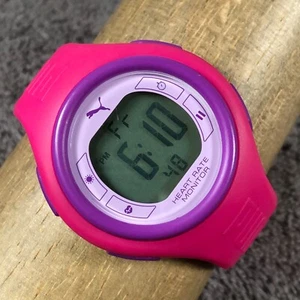 Puma Women 910541012 Heart Rate Monitor Pink 43mm Quartz Digital Watch 7 1/4" - Picture 1 of 12