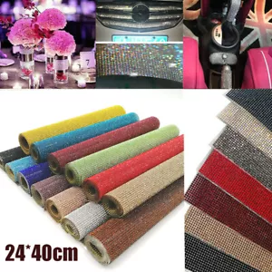 Bling Dazzling Diamond Crystal Rhinestones 15.7x9.4" Self Adhesive Sticker Sheet - Picture 1 of 42