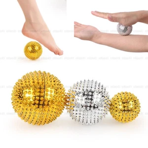 2Pcs Acupressure Foot Hand Massage Ball Full Body Magnetic Spiky Pain Relief . - Picture 1 of 17