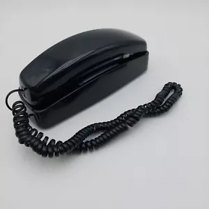 Telefono AT&T 210M Trimline Slimline nero con cavo fisso pulsante tono/impulso - Foto 1 di 7