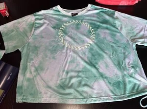 Nike Women Sportswear Icon Clash Mesh Crop Top And Mesh Shorts Size 2x - Picture 1 of 15