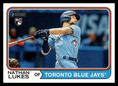 2023 Topps Heritage High Number Nathan Lukes Rookie #667 Toronto Blue Jays - Image 1 of 2
