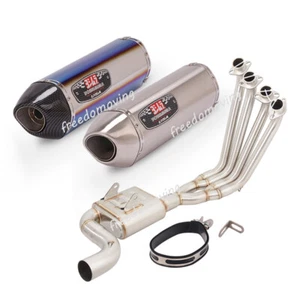 For Honda CB650F CB650R CBR650 CBR650F 2014-2023 Exhaust Front Link Pipe Muffler - Picture 1 of 14
