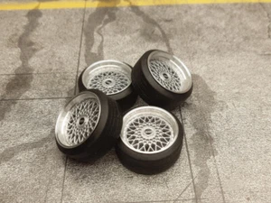 SD Felgen 15 Zoll "ALU" BBS RS silber 30mm 1:18 Modellauto Tuning - Bild 1 von 1