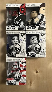 Mighty Muggs Lot star wars darth maul Han Solo storm trooper shock trooper - Picture 1 of 18