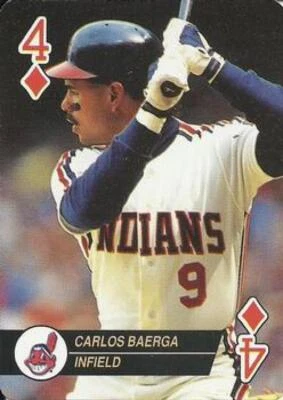 1993 U.S. Playing Card Co. Aces #4D Carlos Baerga NM-MT Indians  ID:80583 - Image 1 of 2