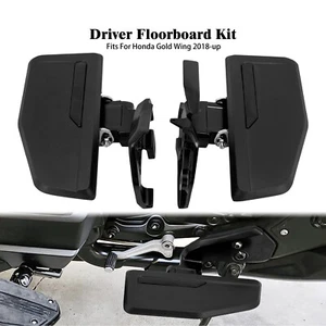 Black Rider Driver Floorboards Floorboard Fit For Honda Goldwing GL 2018 - 2023 - Foto 1 di 12