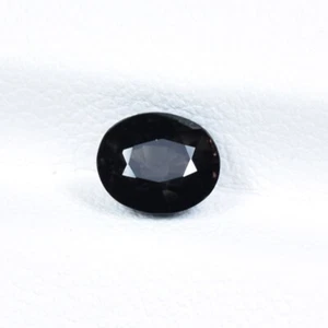 0,96 ct MOZAMBICO JET NERO MARRONE SCURO / TORMALINA NATURALE - Video gemma ovale!! - Foto 1 di 2