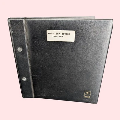 First day covers lot 1930s - 1940's  - STAMPS cancelled - Lot Of 56 In BOOK SEE - Image 1 of 4