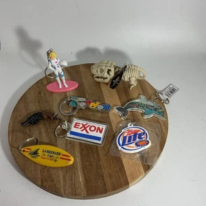 Keychain Lot Exxon, Barbie, Landshark And More - Picture 1 of 5