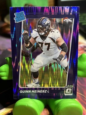 Quinn Meinerz 2021 Optic Rated Rookie Purple Shock Prizm Denver Broncos #262 - Image 1 of 2