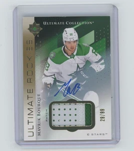 2024-25 UD Ultimate Patch Mavrik Bourque RC Auto /99 #150 - Picture 1 of 2