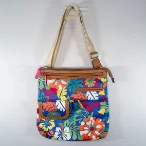 Lily Bloom Floral Crossbody Bag Eco Friendly Green Living Tropical Purse - Picture 1 of 12