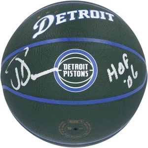 Joe Dumars Pistons Autographed Wilson 2022-23 City Collector's Basketball w/Insc - Picture 1 of 4
