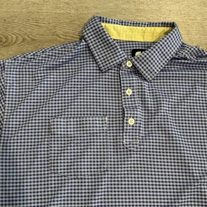 Footjoy Golf Polo Men’s XXL Vokey Design Custom Wedges Blue White Plaid Preppy - Picture 1 of 8